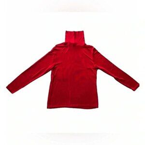 Vintage 90s Dress Barn Long Sleeve Turtle Neck Red Size Large